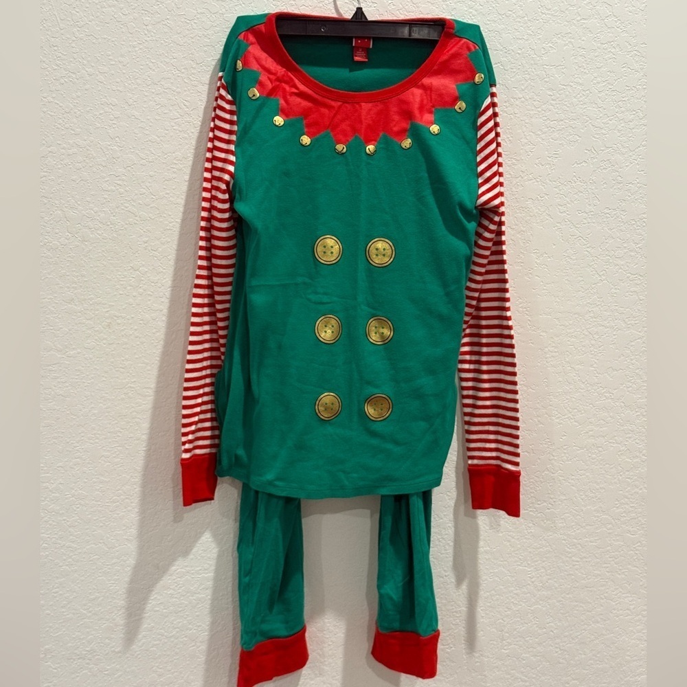 Festive Elf Costume for Kids - Green and Red
